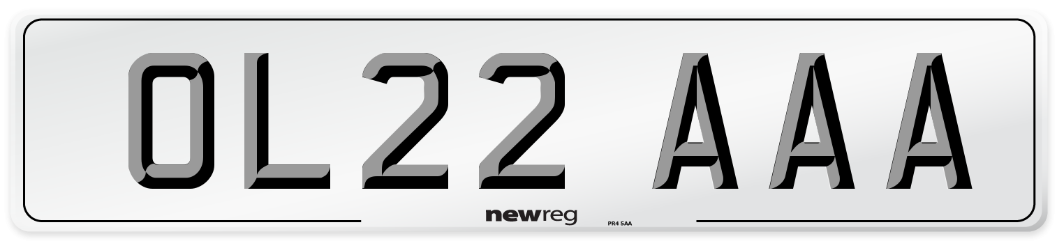 OL22 AAA Number Plate from New Reg